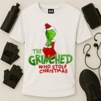 The Grinched Who Stole Christmas Funny Joe Biden Cooling Performance Crew T-Shirt