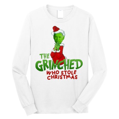 The Grinched Who Stole Christmas Funny Joe Biden Long Sleeve Shirt