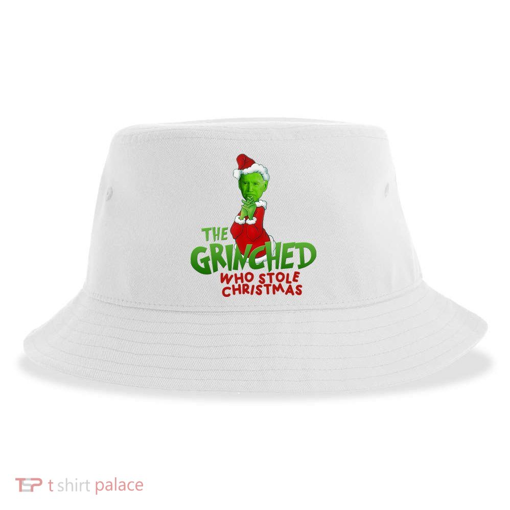The Grinched Who Stole Christmas Funny Joe Biden Sustainable Bucket Hat