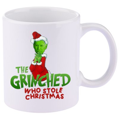 The Grinched Who Stole Christmas Funny Joe Biden 11oz C Handle Ceramic Mug