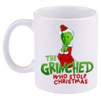 The Grinched Who Stole Christmas Funny Joe Biden 11oz C Handle Ceramic Mug