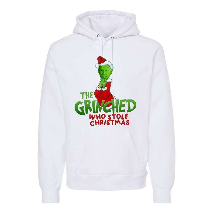 The Grinched Who Stole Christmas Funny Joe Biden Premium Hoodie