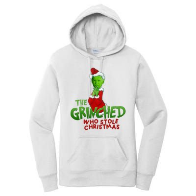 The Grinched Who Stole Christmas Funny Joe Biden Women's Pullover Hoodie