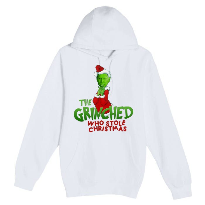 The Grinched Who Stole Christmas Funny Joe Biden Premium Pullover Hoodie