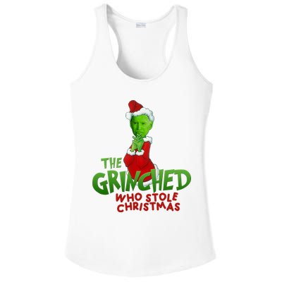 The Grinched Who Stole Christmas Funny Joe Biden Ladies PosiCharge Competitor Racerback Tank