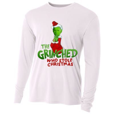 The Grinched Who Stole Christmas Funny Joe Biden Cooling Performance Long Sleeve Crew