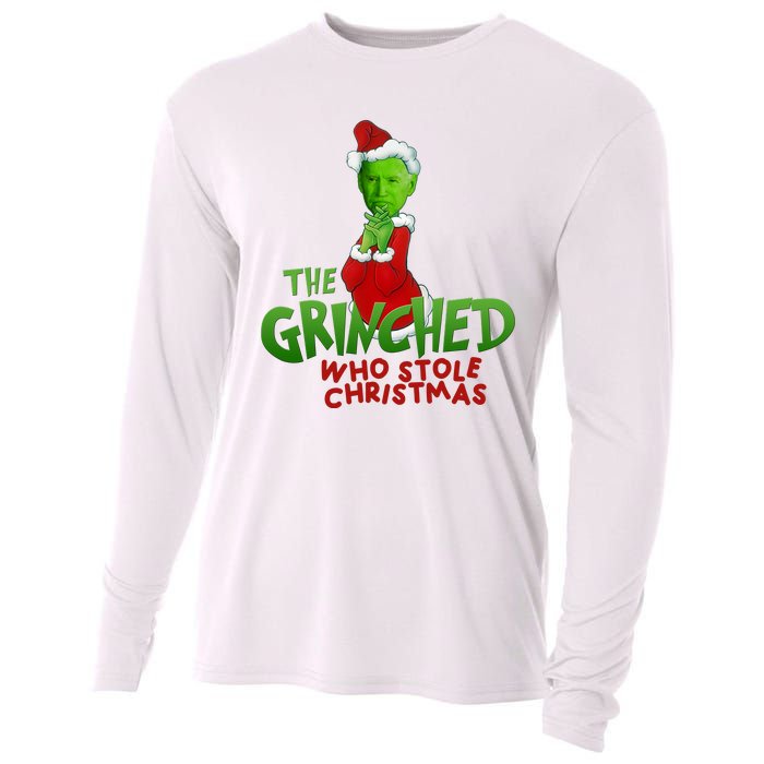 The Grinched Who Stole Christmas Funny Joe Biden Cooling Performance Long Sleeve Crew