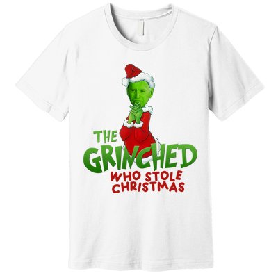 The Grinched Who Stole Christmas Funny Joe Biden Premium T-Shirt