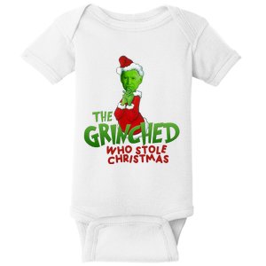 The Grinched Who Stole Christmas Funny Joe Biden Baby Bodysuit