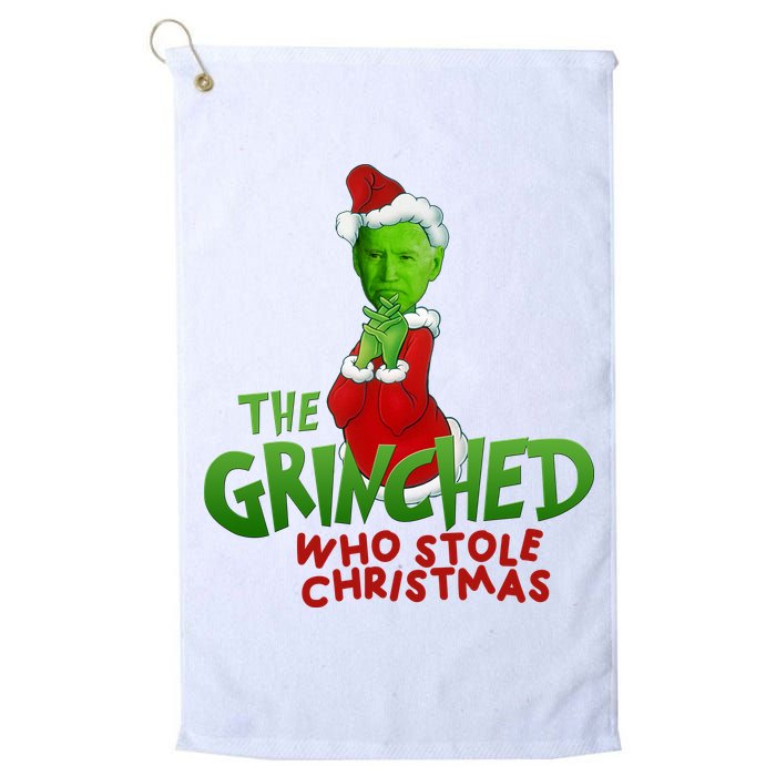 The Grinched Who Stole Christmas Funny Joe Biden Golf Towel