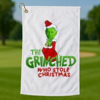 The Grinched Who Stole Christmas Funny Joe Biden Golf Towel