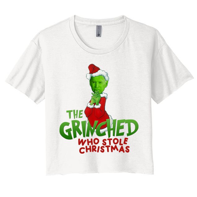 The Grinched Who Stole Christmas Funny Joe Biden Crop Top