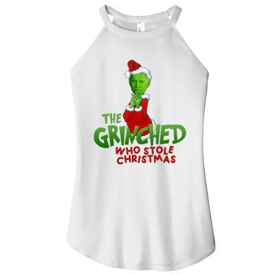 The Grinched Who Stole Christmas Funny Joe Biden Women's Perfect Tri Rocker Tank