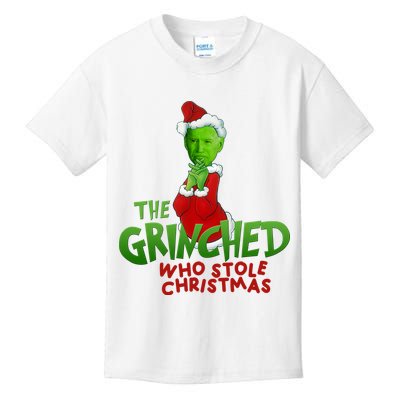 The Grinched Who Stole Christmas Funny Joe Biden Kids T-Shirt