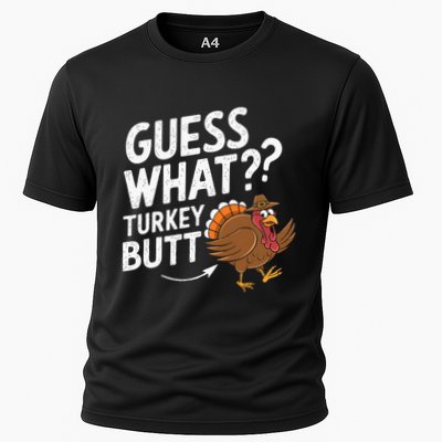Thanksgiving Guess What Turkey Butt Performance Shirt