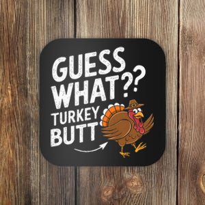 Thanksgiving Guess What Turkey Butt Coaster