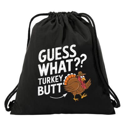 Thanksgiving Guess What Turkey Butt Drawstring Bag
