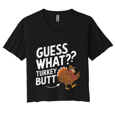 Thanksgiving Guess What Turkey Butt Crop Top