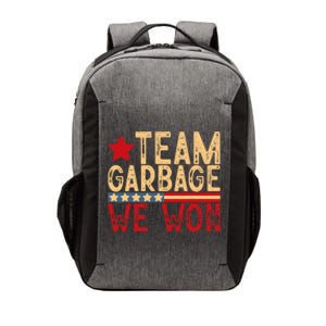 Team Garbage We Won Team Garbage For Trump 2024 Elections Vector Backpack