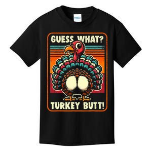 Thanksgiving Guess What Turkey Butt  Kids T-Shirt