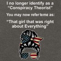 The Girl Who Was Right About Everything Conspiracy Theorist USA Cotton Canvas Backpack
