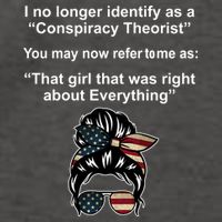 The Girl Who Was Right About Everything Conspiracy Theorist USA Vector Backpack