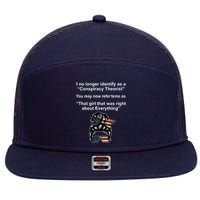 The Girl Who Was Right About Everything Conspiracy Theorist USA 7 Panel Mesh Trucker Snapback Hat