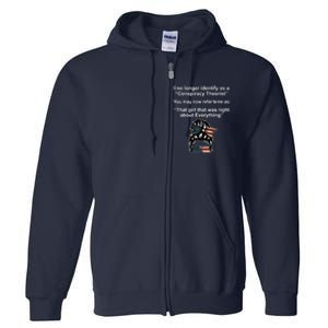 The Girl Who Was Right About Everything Conspiracy Theorist USA Full Zip Hoodie