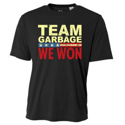 Team Garbage We Won Team Garbage For Trump 2024 Elections Cooling Performance Crew T-Shirt