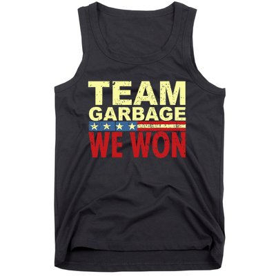 Team Garbage We Won Team Garbage For Trump 2024 Elections Tank Top