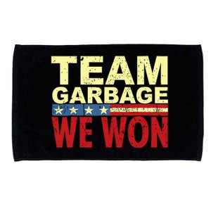 Team Garbage We Won Team Garbage For Trump 2024 Elections Microfiber Hand Towel