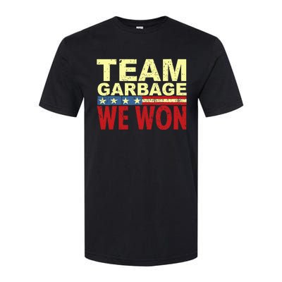 Team Garbage We Won Team Garbage For Trump 2024 Elections Softstyle CVC T-Shirt