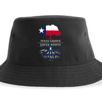 Texas Grown With Greek Roots Greece Pride Sustainable Bucket Hat