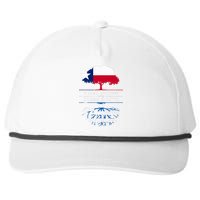 Texas Grown With Greek Roots Greece Pride Snapback Five-Panel Rope Hat