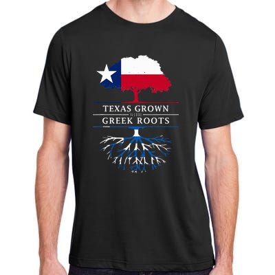 Texas Grown With Greek Roots Greece Pride Adult ChromaSoft Performance T-Shirt