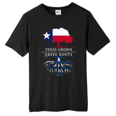 Texas Grown With Greek Roots Greece Pride Tall Fusion ChromaSoft Performance T-Shirt