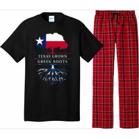 Texas Grown With Greek Roots Greece Pride Pajama Set