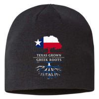 Texas Grown With Greek Roots Greece Pride Sustainable Beanie