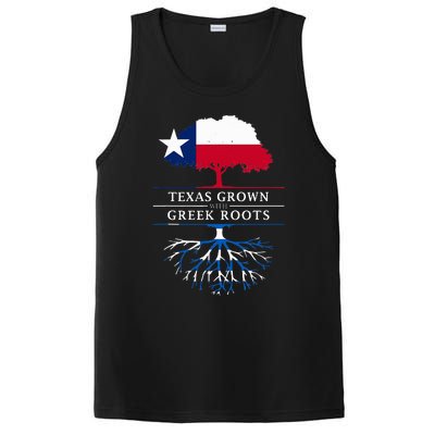 Texas Grown With Greek Roots Greece Pride PosiCharge Competitor Tank