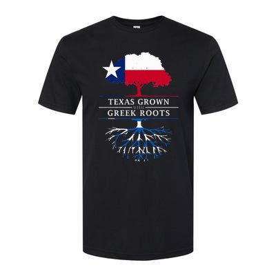 Texas Grown With Greek Roots Greece Pride Softstyle CVC T-Shirt