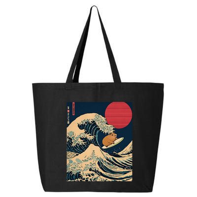 The Great Wave Off Kanagawa Capybara Surfing Japanese Otaku 25L Jumbo Tote
