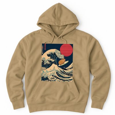 The Great Wave Off Kanagawa Capybara Surfing Japanese Otaku Hoodie