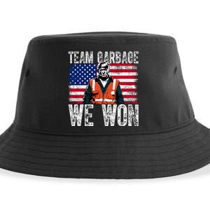 Team Garbage We Won Team Garbage For Trump 2024 Elections Sustainable Bucket Hat