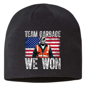 Team Garbage We Won Team Garbage For Trump 2024 Elections Sustainable Beanie