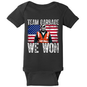 Team Garbage We Won Team Garbage For Trump 2024 Elections Baby Bodysuit