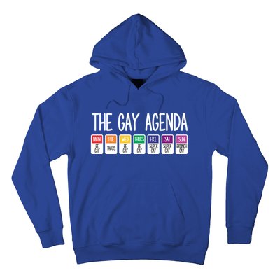 The Gay Weekly Agenda Funny Lgbt Pride Rainbow Cute Gift Hoodie