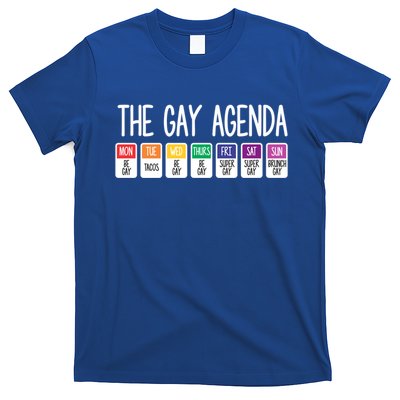 The Gay Weekly Agenda Funny Lgbt Pride Rainbow Cute Gift T-Shirt