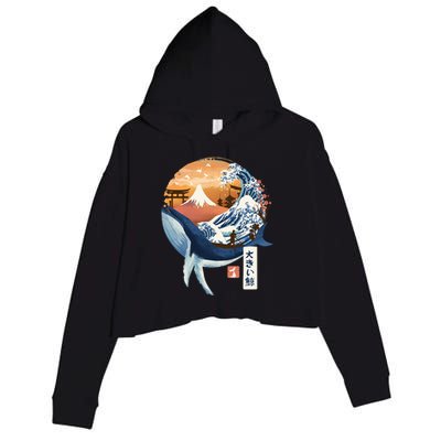 The Great Whale Copy Crop Fleece Hoodie