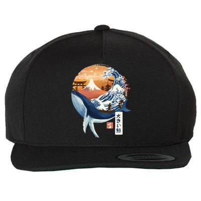 The Great Whale Copy Wool Snapback Cap