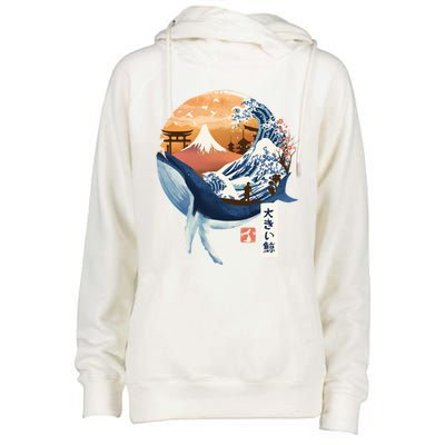 The Great Whale Copy Womens Funnel Neck Pullover Hood